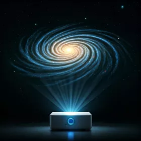 Holografická mapa hvězdné oblohy HMH-1 | 3D interaktivní atlas galaxie Holografická mapa hvězdné oblohy HMH-1 | 3D interaktivní atlas galaxie