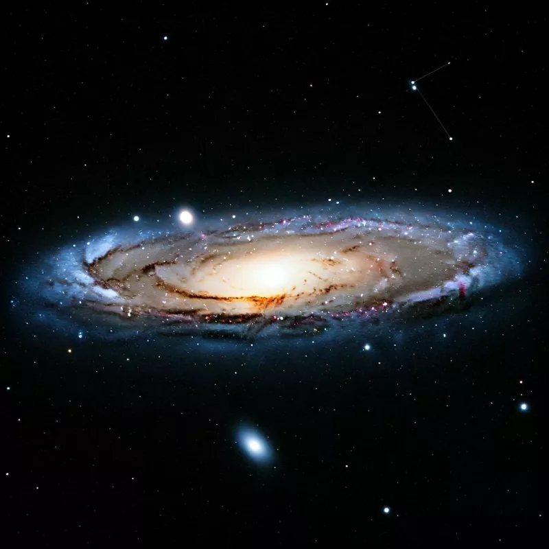 Turistická mapa Galaxie M31 Andromeda | Průvodce pro mezigalaktické cestovatele