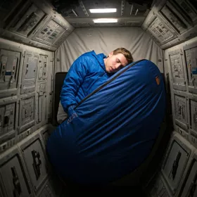 Kosmický spací vak Nebula | Spánek v beztíži na dlouhých cestách