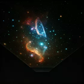 Holografická mapa hvězdné oblohy HMH-1 | 3D interaktivní atlas galaxie